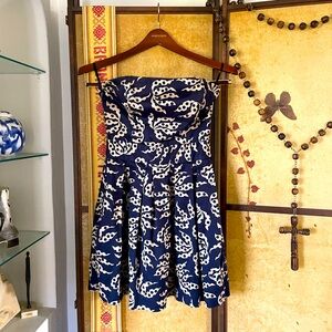 French Connection Hawaiian Strapless Dress Size Four